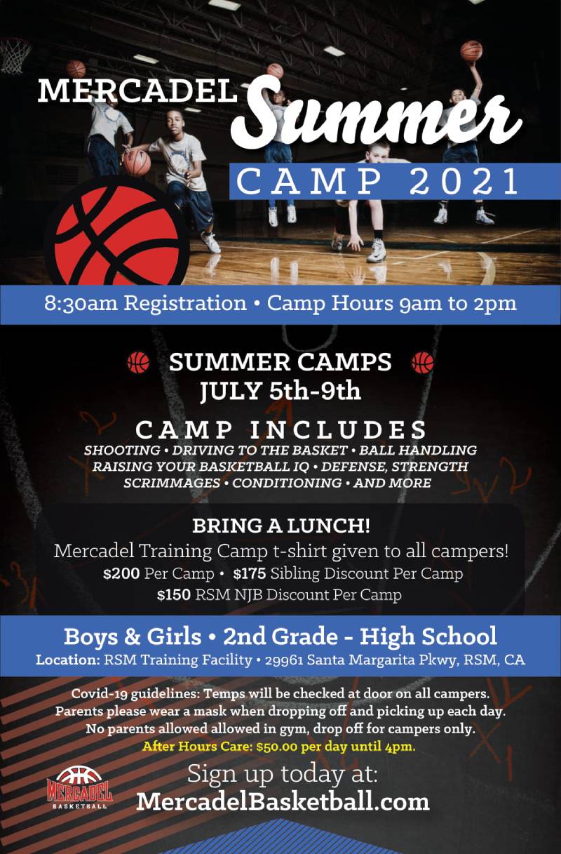 Youth Basketball Camps Rancho Santa Margarita Mercadel Basketball