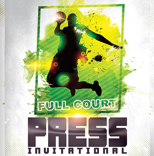 full court press invitational basketball tournament logo