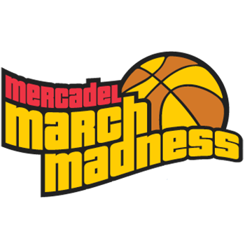 mercadel march madness basketball tournament logo