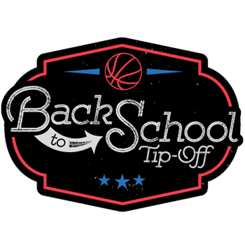 back to school tip-off basketball tournament logo